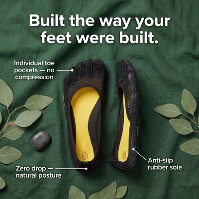Simply Barefoot's Natural 5 Toe Flats