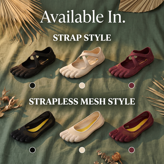 Simply Barefoot's Natural 5 Toe Flats